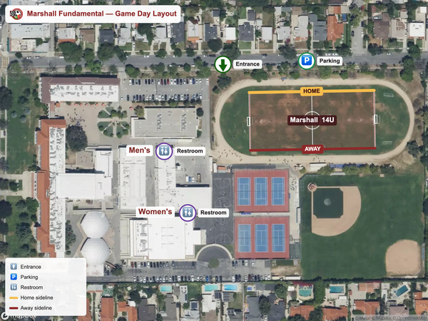 Thurgood Marshall Secondary School game field map