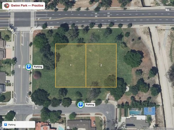 Gwinn Park practice field map