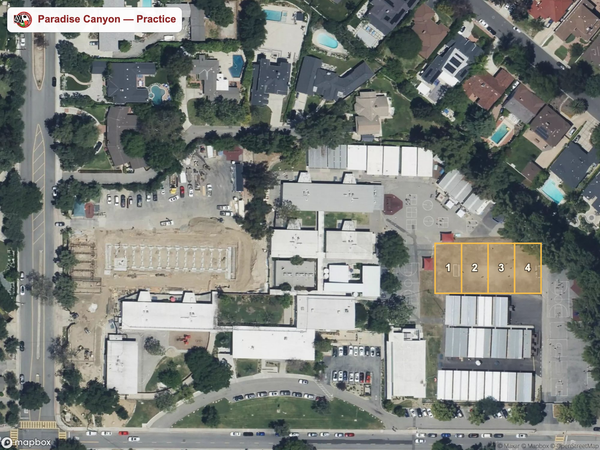 Paradise Canyon practice field map